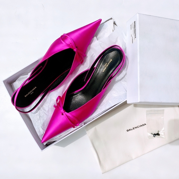 💯🎁Balenciaga💕Knife Slingback Mules Pumps - Picture 11 of 12